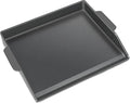Cast Iron Griddle for Gas Grill Stove Top Plate Universal Flat Griddle Insert Stovetop Skillet Charcoal Electric Range Oven Large Cooking Pan Replacement Outdoor Camp Camping Part 23" x 16"