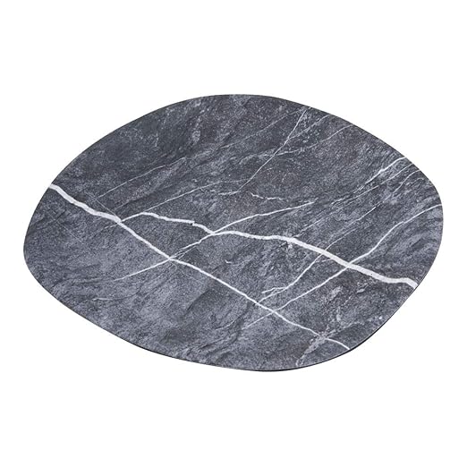 Carlisle FoodService Products Ridge Reusable Plate Rimless Plate for Home and Restaurant, Melamine, 11 Inches