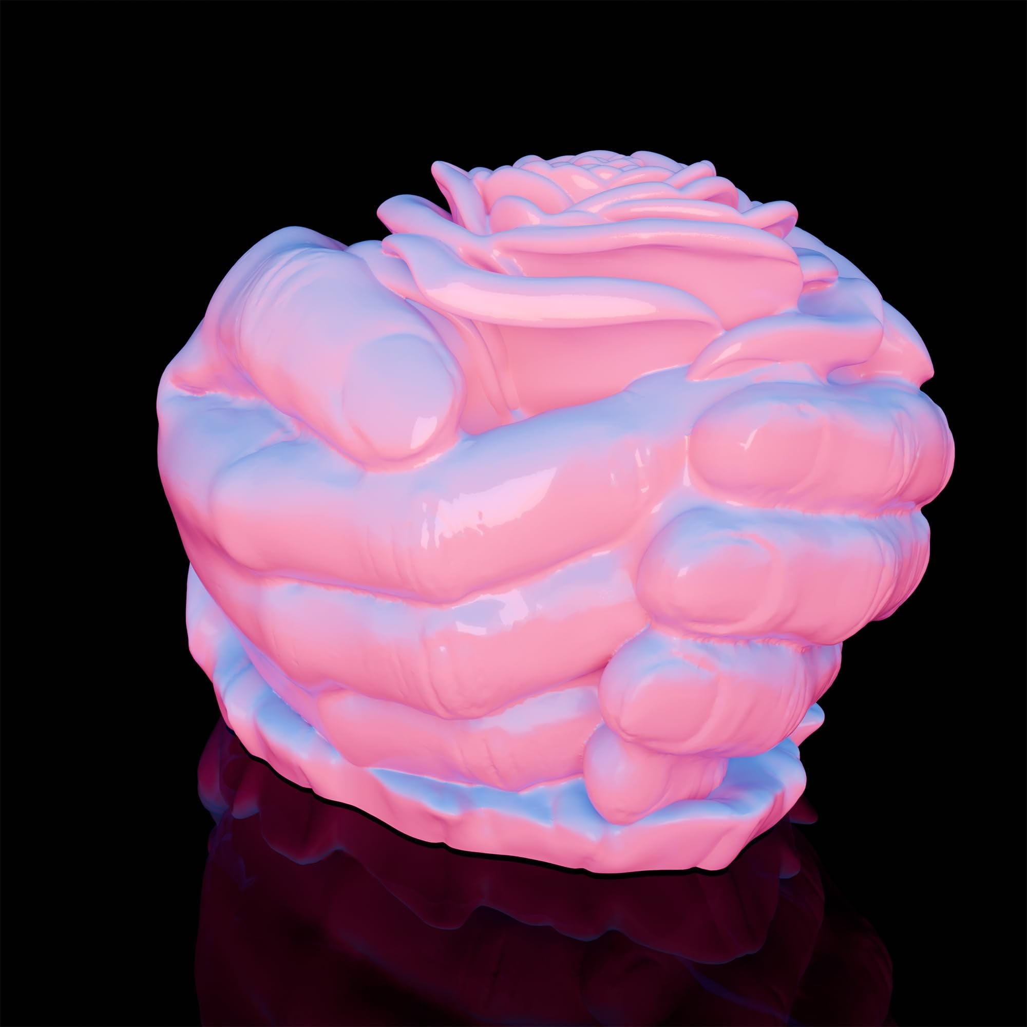 Rose in Hand Molds Hand Rose Resin Mold - Resin Casting Silicone Molds for Home Decor & Candle Making Wave Spiral Mold