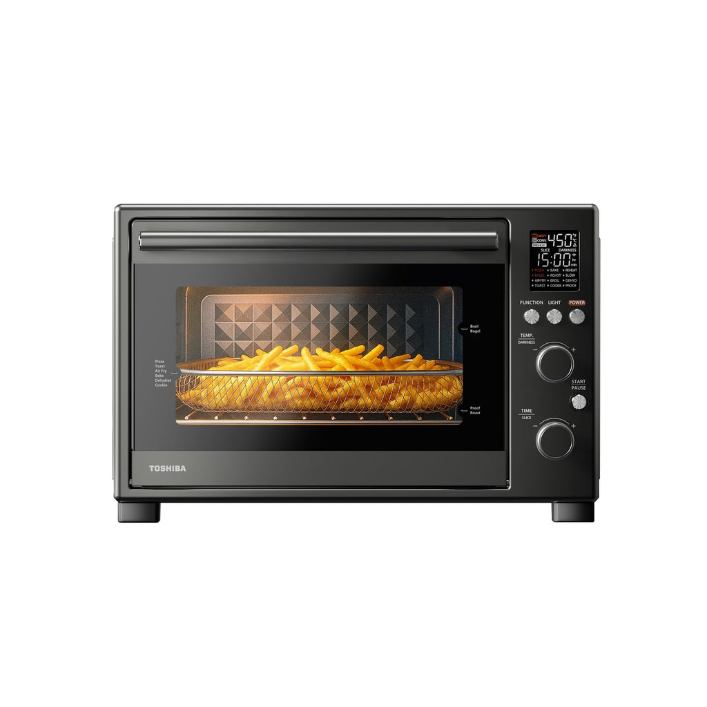 TOSHIBA ChefFry Air Fryer Toaster Oven Combo, 34QT, 1750W, Stainless Steel