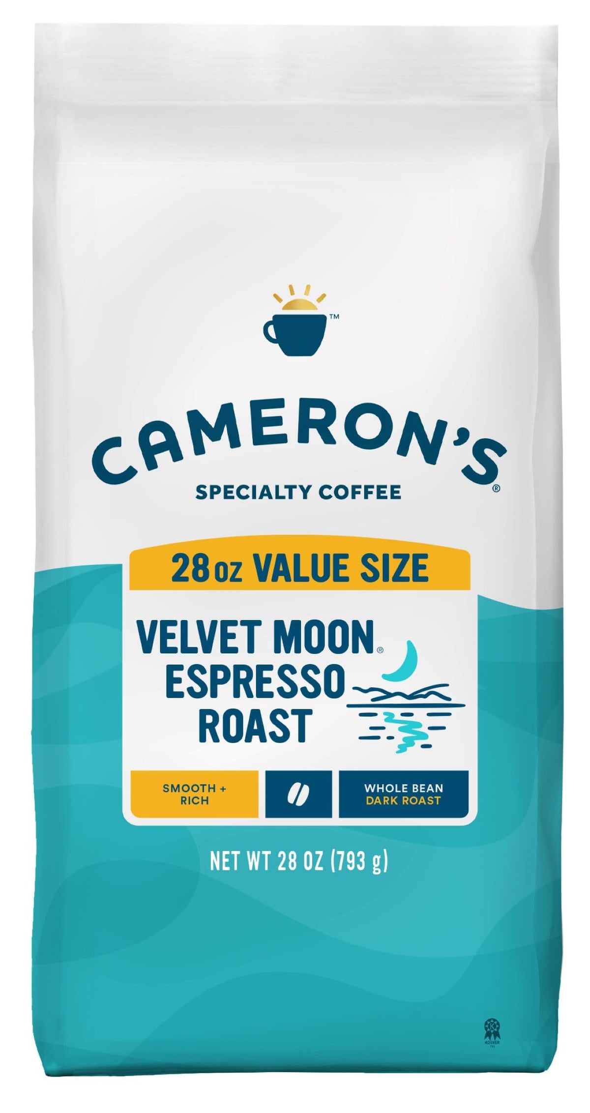 Cameron's Coffee Roasted Whole Bean Coffee, Scandinavian Blend, 28 Ounce