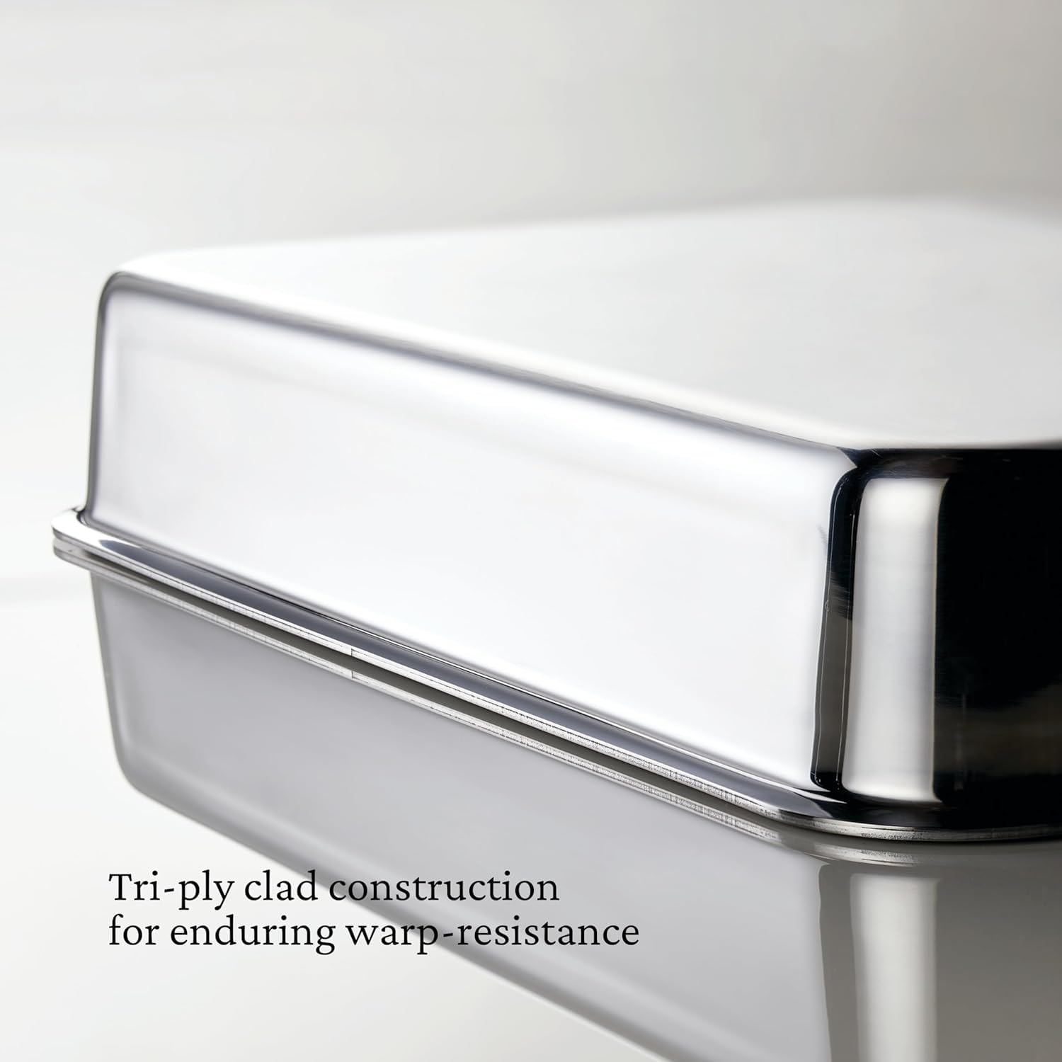 Hestan Provisions OvenBond – 9" x 13" Tri-ply Rectangular Stainless Steel Baking Pan