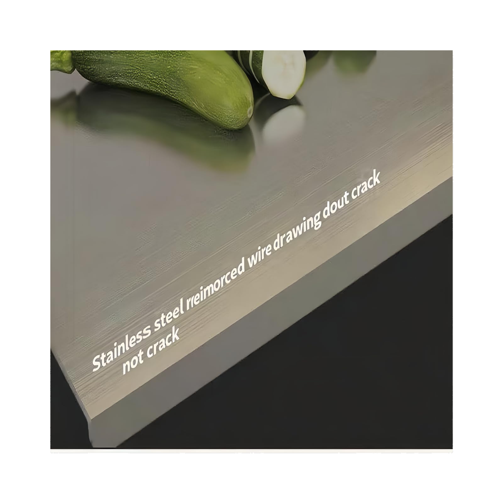 Large Stainless Steel Cutting Board for Cutting Meat, Choppers, Vegetables, Fruits, Bread and Baking Easy to clean, Easy to store, Dishwasher safe (40 * 60)