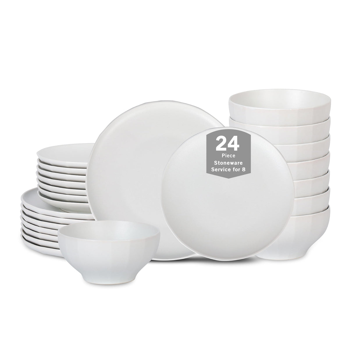 Stone Lain Rio 4-Piece Pasta Bowl Set Stoneware, Black