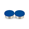 LunchBots 2.5 oz Stainless Steel Condiment Containers 2pk Blue