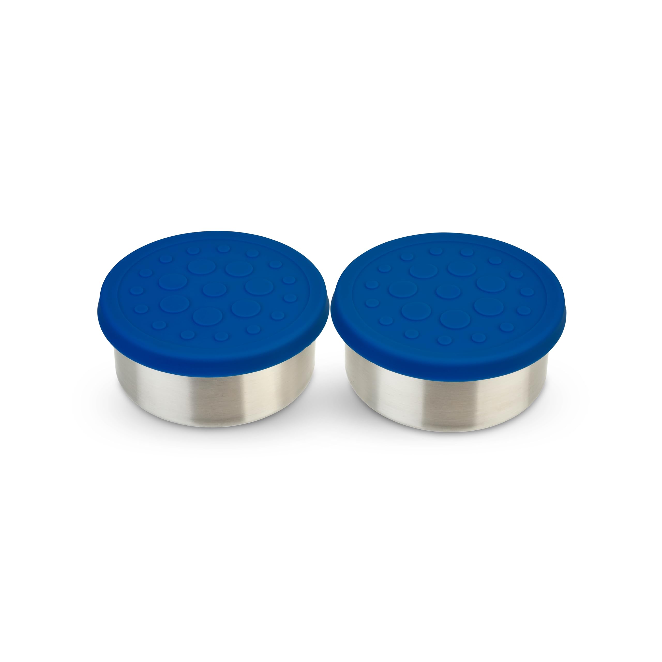 LunchBots 2.5 oz Stainless Steel Condiment Containers 2pk Blue