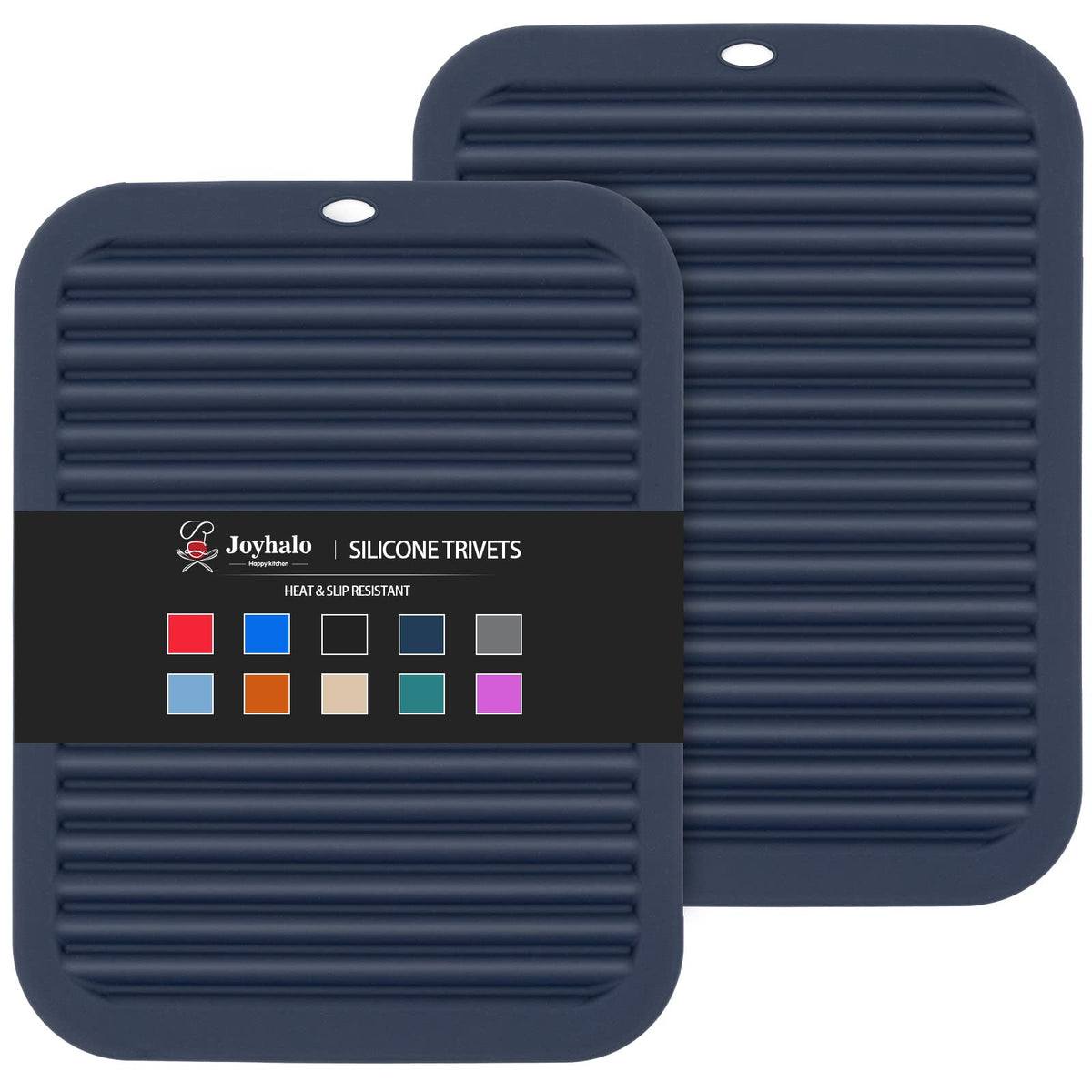 Joyhalo 4 Pack Silicone Trivet for Hot Dishes
