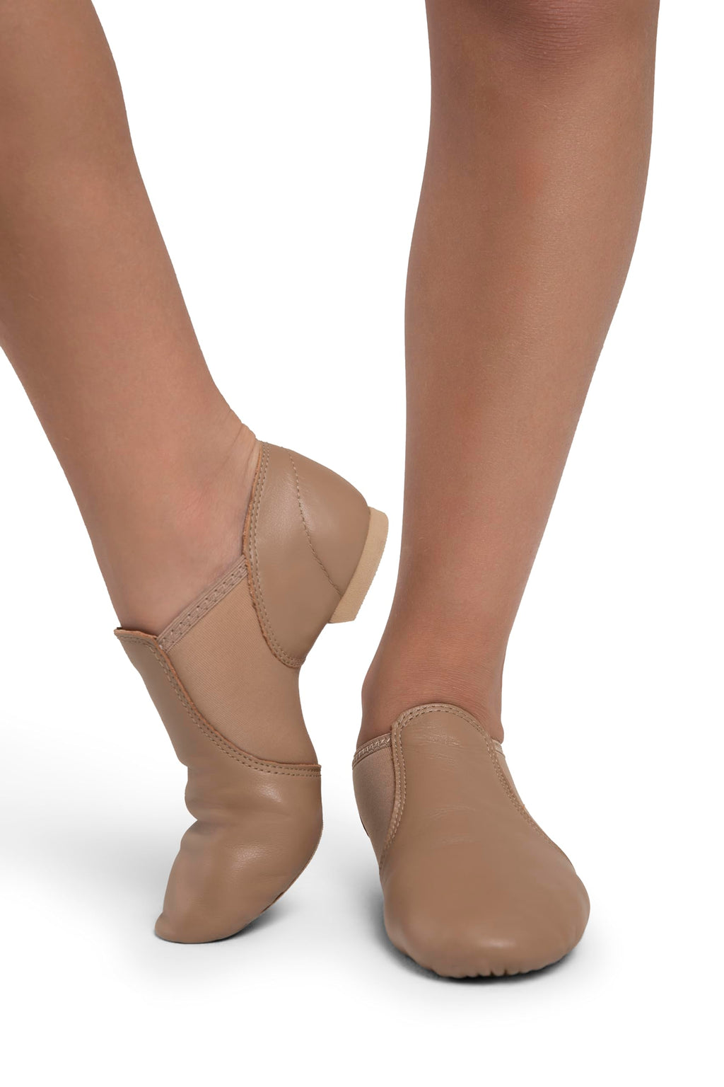 Capezio E-Series Jazz Slip On, Caramel, 8 W