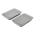 GoodCook Set of 2 Nonstick Steel 13" x 9" Cake Baking Pans with Covers, Gray