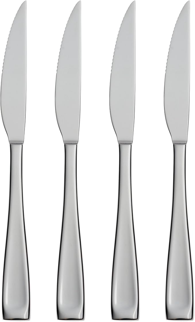 Oneida Moda Dinner Spoons Silverware Set for 4, Flatware