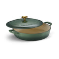 Tramontina Bestow Enameled Cast Iron 4-Qt Braiser Pan with Lid, Cactus