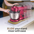 Ibyx Elegant Sliding Tray - Compatible with 4 Qt Hamilton Beach Stand Mixers and Other Heavy Appliances (Natural)