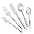 Kelenfer Gold Silverware Set with Hexagon Handle 30 Pieces Service for 6