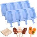 WMKGG Popsicle Silicone Molds Set, 2 PCS Ice Cream Cakesicles Molds
