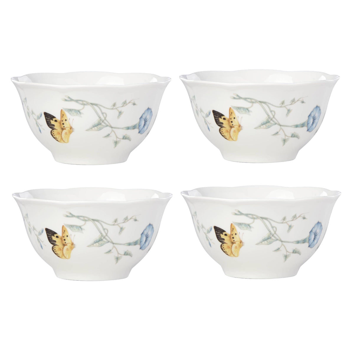 Lenox Butterfly Meadow Porcelain Mug Set for 4, 12oz