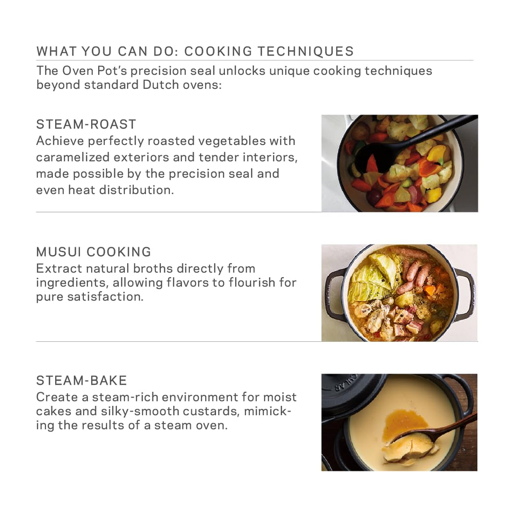 Vermicular Oven Pot 26cm Shallow (3.9qt), Enameled Cast Iron - Pearl Brown