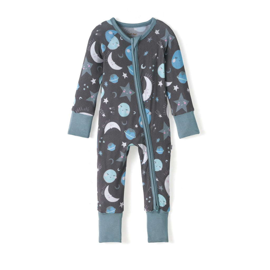 Little Sleepies Baby Pajamas, Blue To the Moon & Back, 18-24M