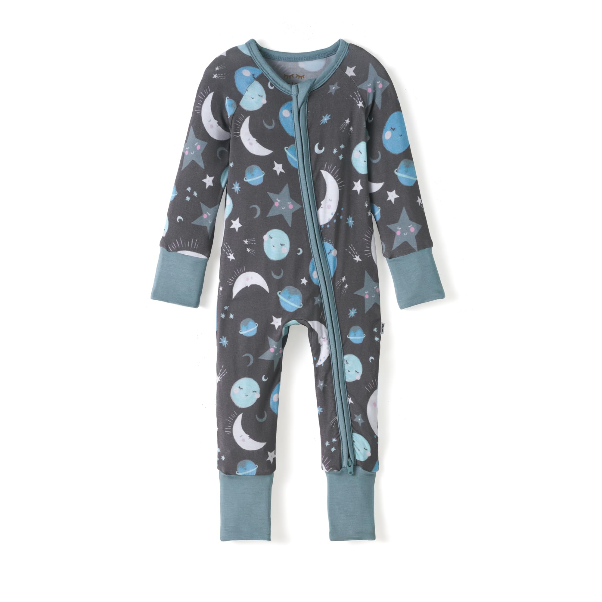 Little Sleepies Baby Pajamas, Blue To the Moon & Back, 18-24M