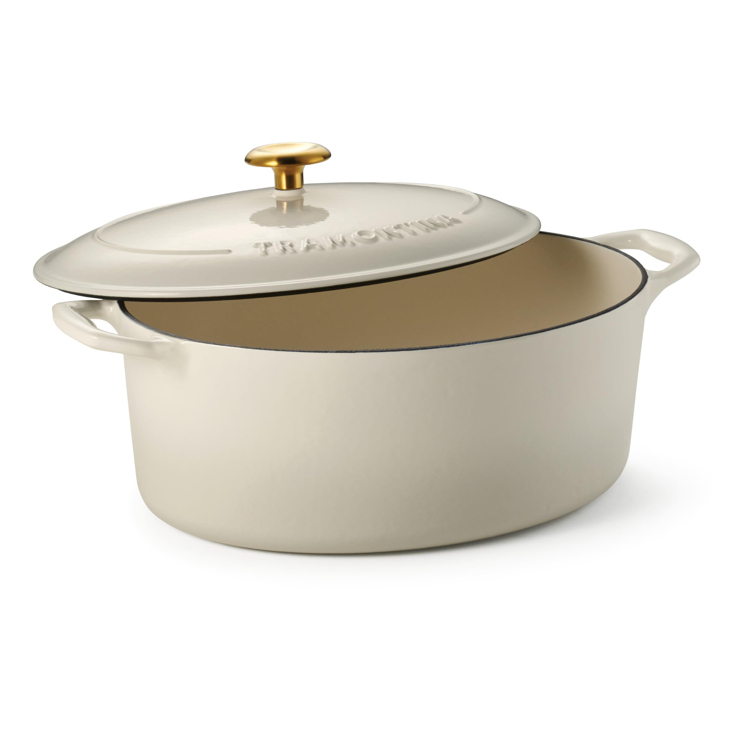 Tramontina Bestow Enameled Cast Iron 7-Qt Oval Dutch Oven Pot with Lid