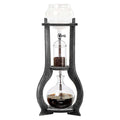 Uphilltool Cold Brew Drip Coffee Maker, 600ml/20.29 Ice Coffee Brewer Machine Cold-Drip Coffee Tower with Glass Container Wood Stand for Home Office