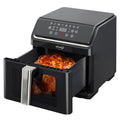 KINSING Air Fryer with Window Visible 8-in-1,8.7-Qt Large space,85% Less Oil,Roast, Bake, Dry, Reheat, Frozen, Broil,160-400℉ Even Results With Precise Temperature Control,Dishwasher-Safe