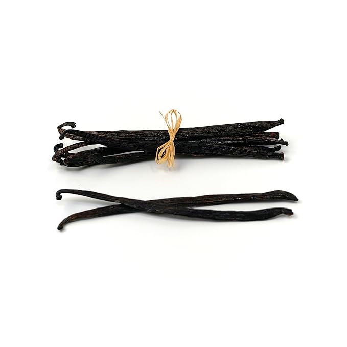 25 Vanilla Beans - Whole Extract Grade B Pods for Baking, Homemade Extract, Brewing, Coffee
