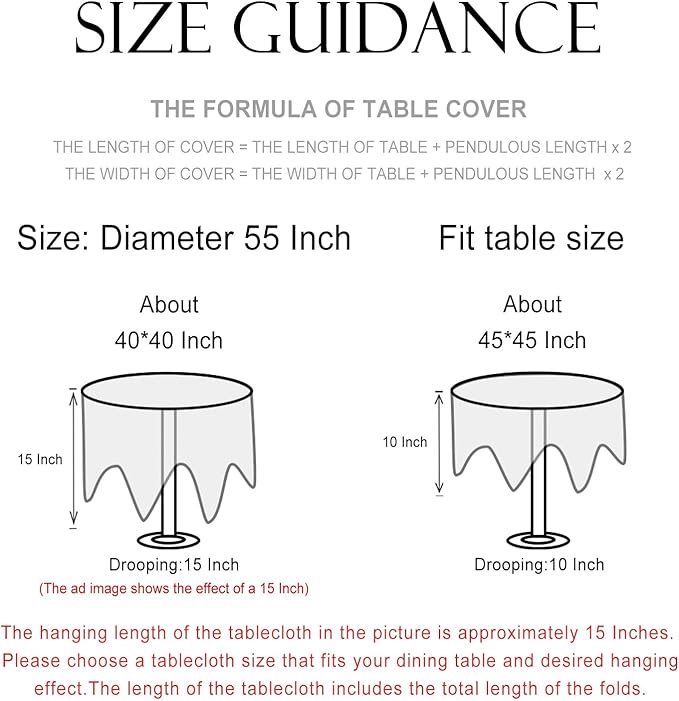 patdrea Designer Vintage Tablecloth for Round Table,Yellow Linen Floral Birds Tablecloths,Decorative Table Cover for Kitchen Dining Holiday Banquet,Christmas,Thanksgiving,Diameter 55"-Magnolia