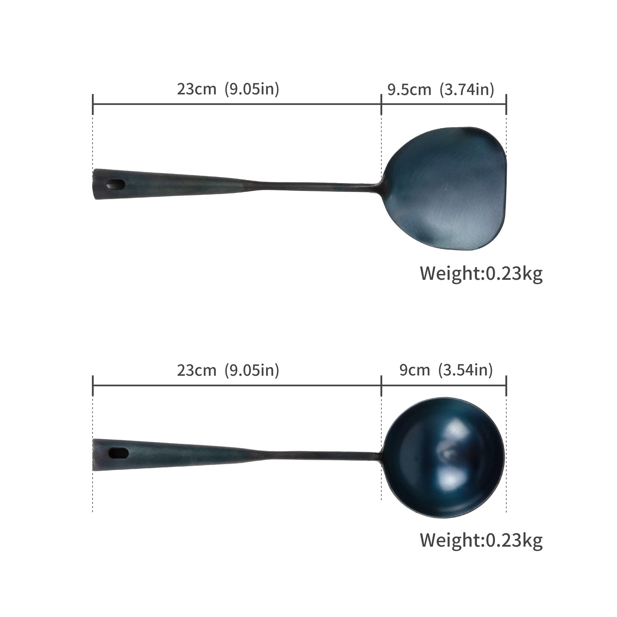 ZhenSanHuan HandMade Chef Spatula Wok Utensils (Spatula 32CM)