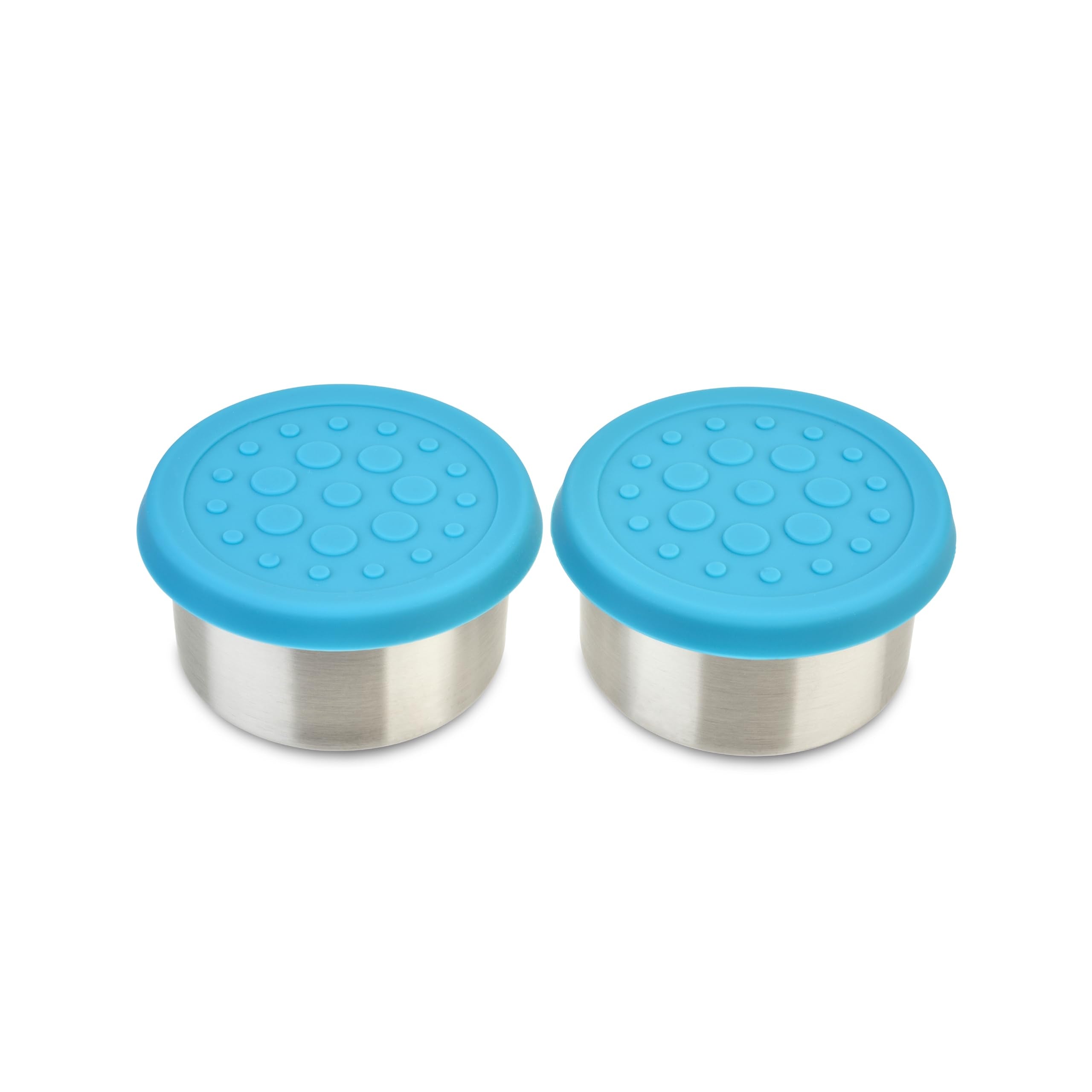LunchBots 2.5 oz Stainless Steel Condiment Containers 2pk Aqua