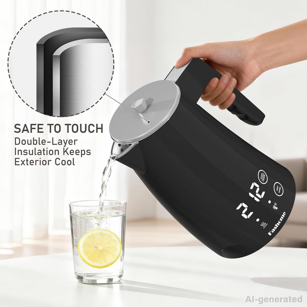 Fashome Electric Kettle, 1.25L Stainless Steel