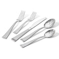 HIKAA 40PCS Matte Handle Silverware Set for 8, Stainless Steel Flatware Set, Modern Design Cutlery Set for Home/Hotel/Wedding, Dishwasher Safe