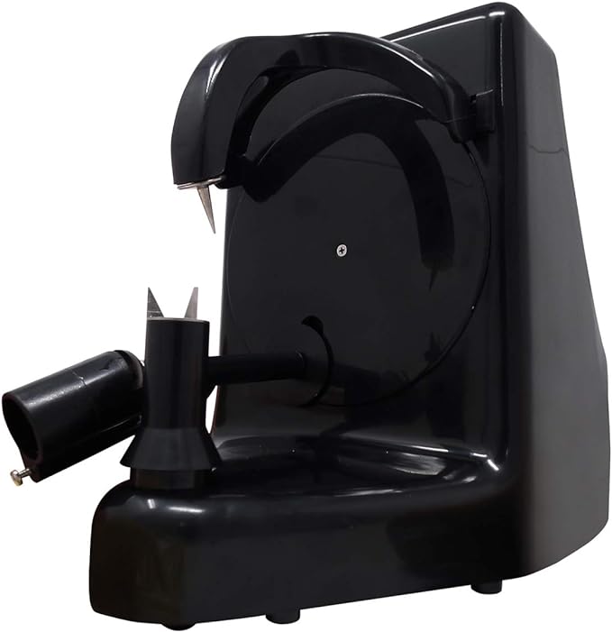 Pelamatic - Automatic Fruit & Vegetable Peeler | Electric Apple Peeler | Fast & Efficient | Rust-Resistant Stainless Steel | Easy Cleanup, Black, One Size, Plastic