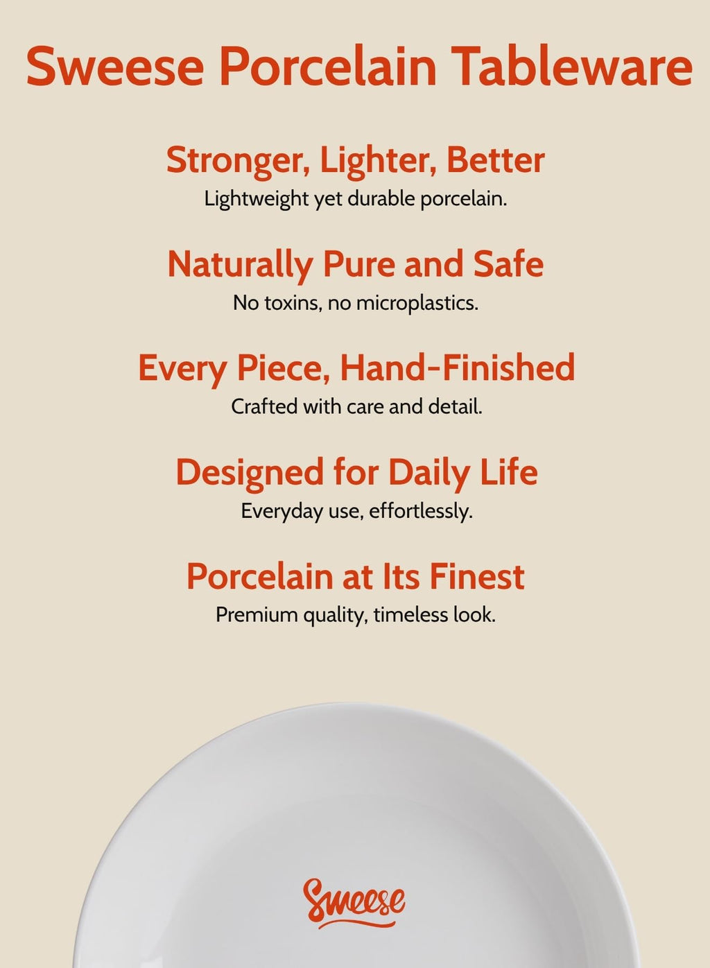 Sweese Large Salad Serving Bowls, 30 Ounce Porcelain White Pasta Plates Set of 6, 8.4 Inch Pasta Bowls for Dinner, Salad - Microwave Dishwasher