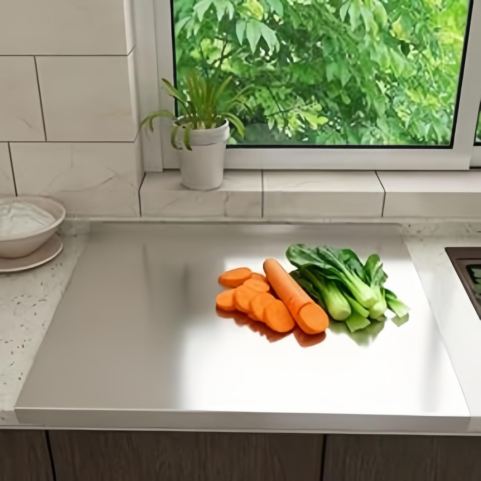 Large Stainless Steel Cutting Board for Cutting Meat, Choppers, Vegetables, Fruits, Bread and Baking Easy to clean, Easy to store, Dishwasher safe (40 * 60)