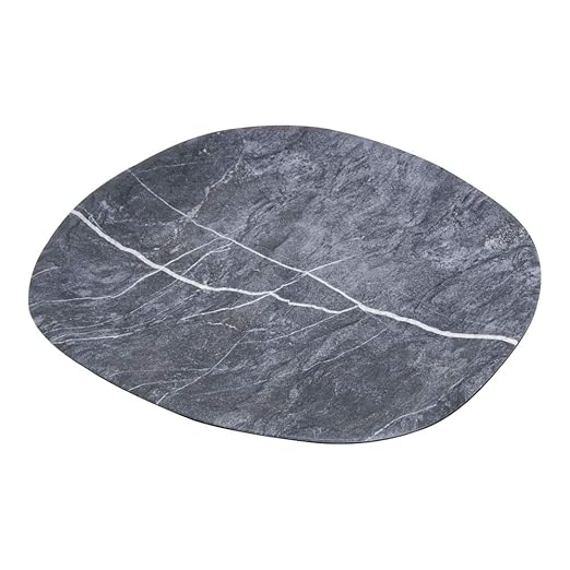 Carlisle FoodService Products Ridge Reusable Plate Rimless Plate for Home and Restaurant, Melamine, 11 Inches