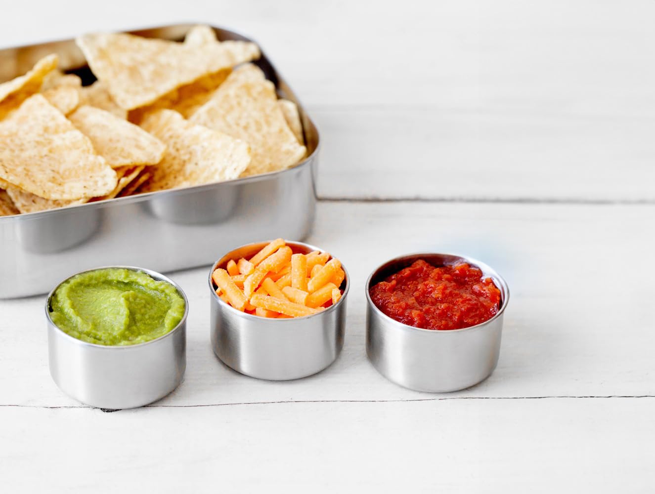 LunchBots 2.5 oz Stainless Steel Condiment Containers 2pk Purple