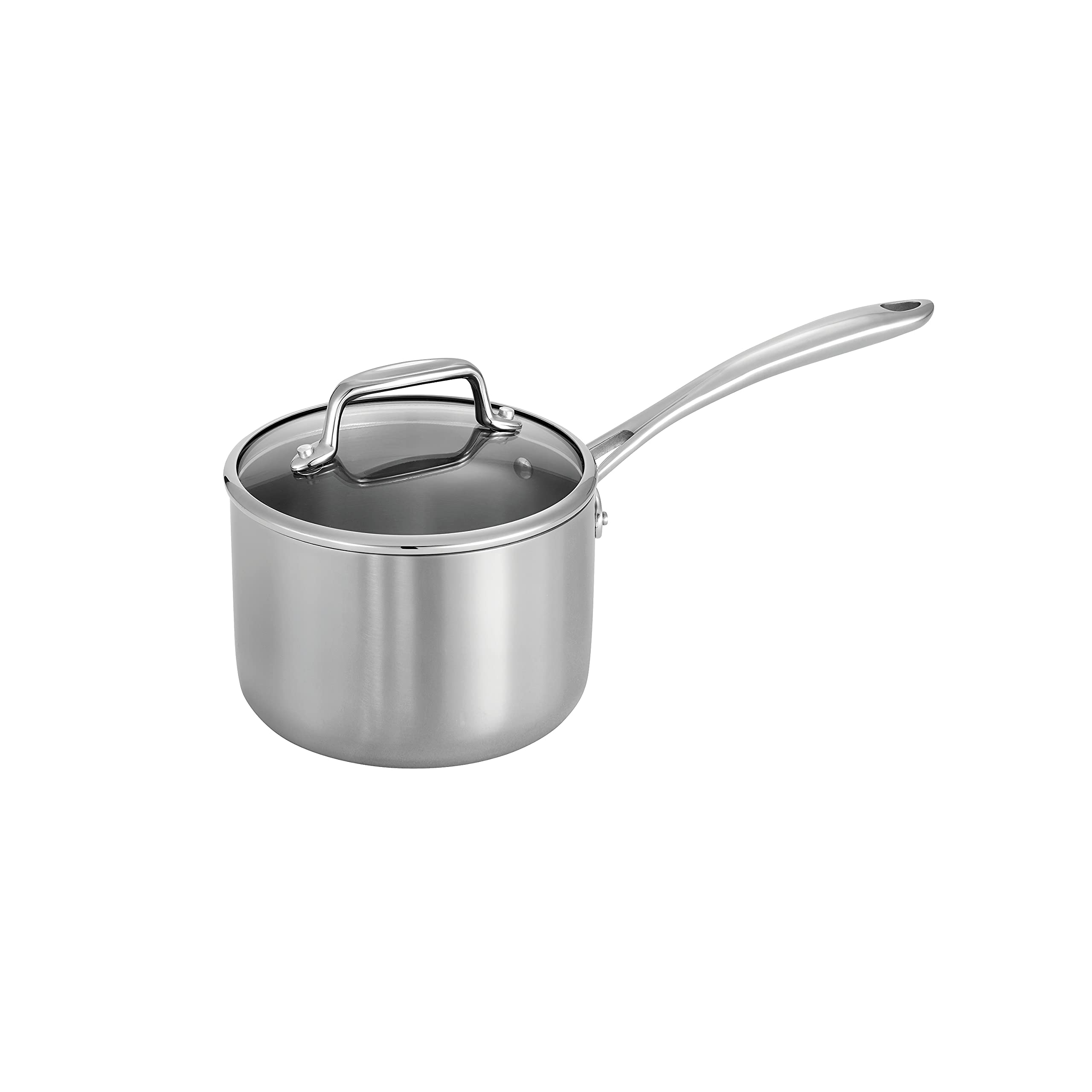 Tramontina Boston Tri-Ply Clad Stainless Steel 2-Quart Sauce Pan with Lid
