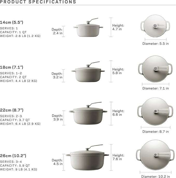 Vermicular Oven Pot 2.0 | Lightweight Enameled Cast Iron Pot | 14cm (1 Qt) | Non-Toxic | Induction-compatible | Dutch Oven | Made in Japan | Matte Himalayan Pink
