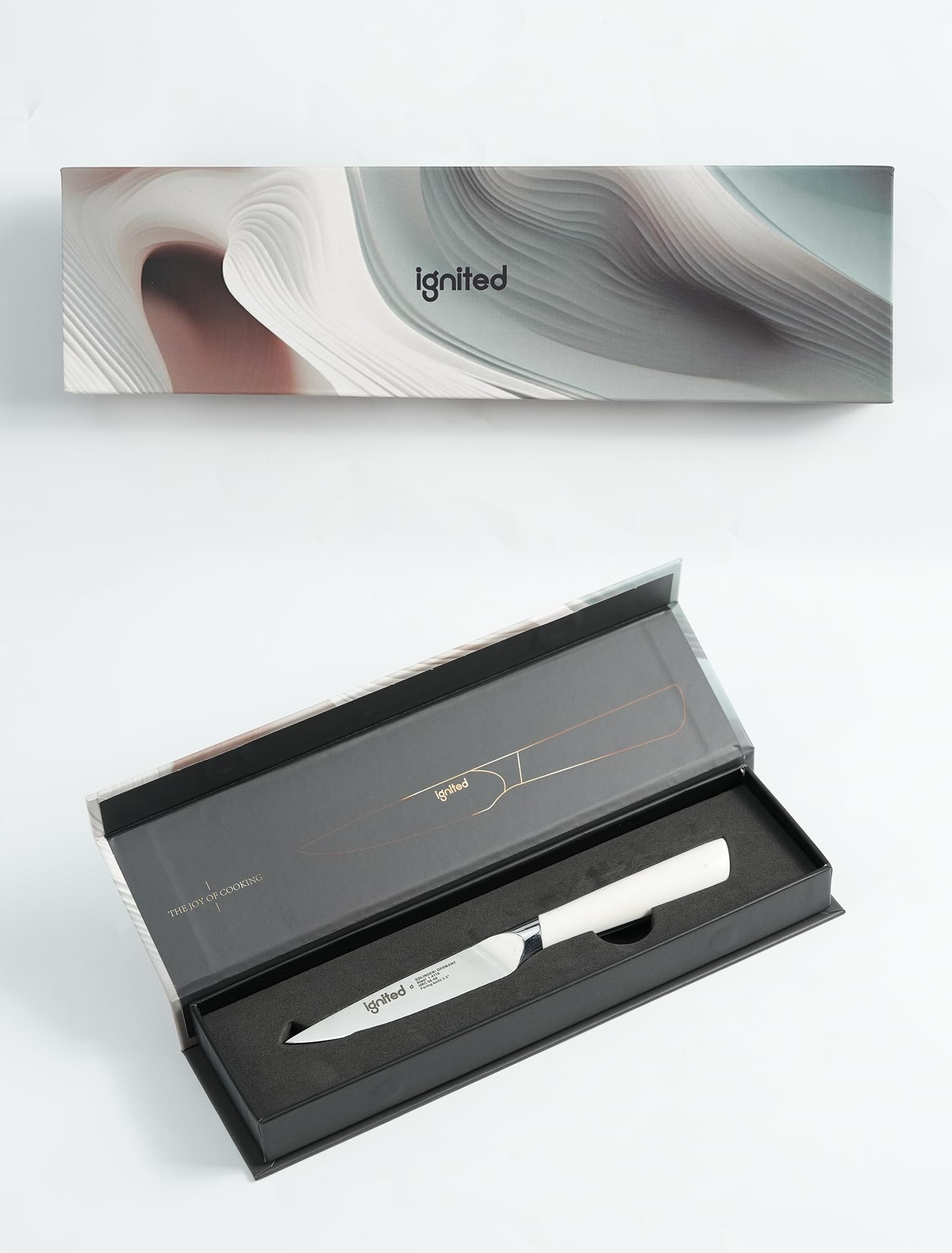 3.5 Inch Paring Knife – German Stainless Steel, Ivory White Handle
