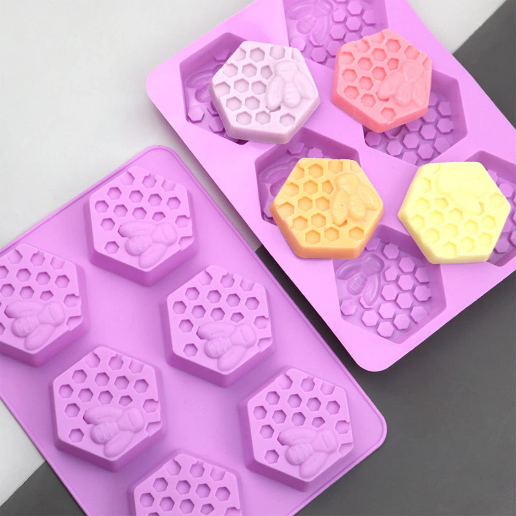 Honeycomb Soap Molds-Silicone Molds for Soap 3D Bee Soap Molds