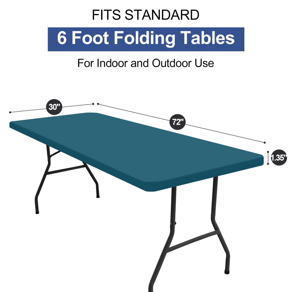 homing Rectangle Table Cloth Cover 6 Foot Elastic Fitted Tablecloth