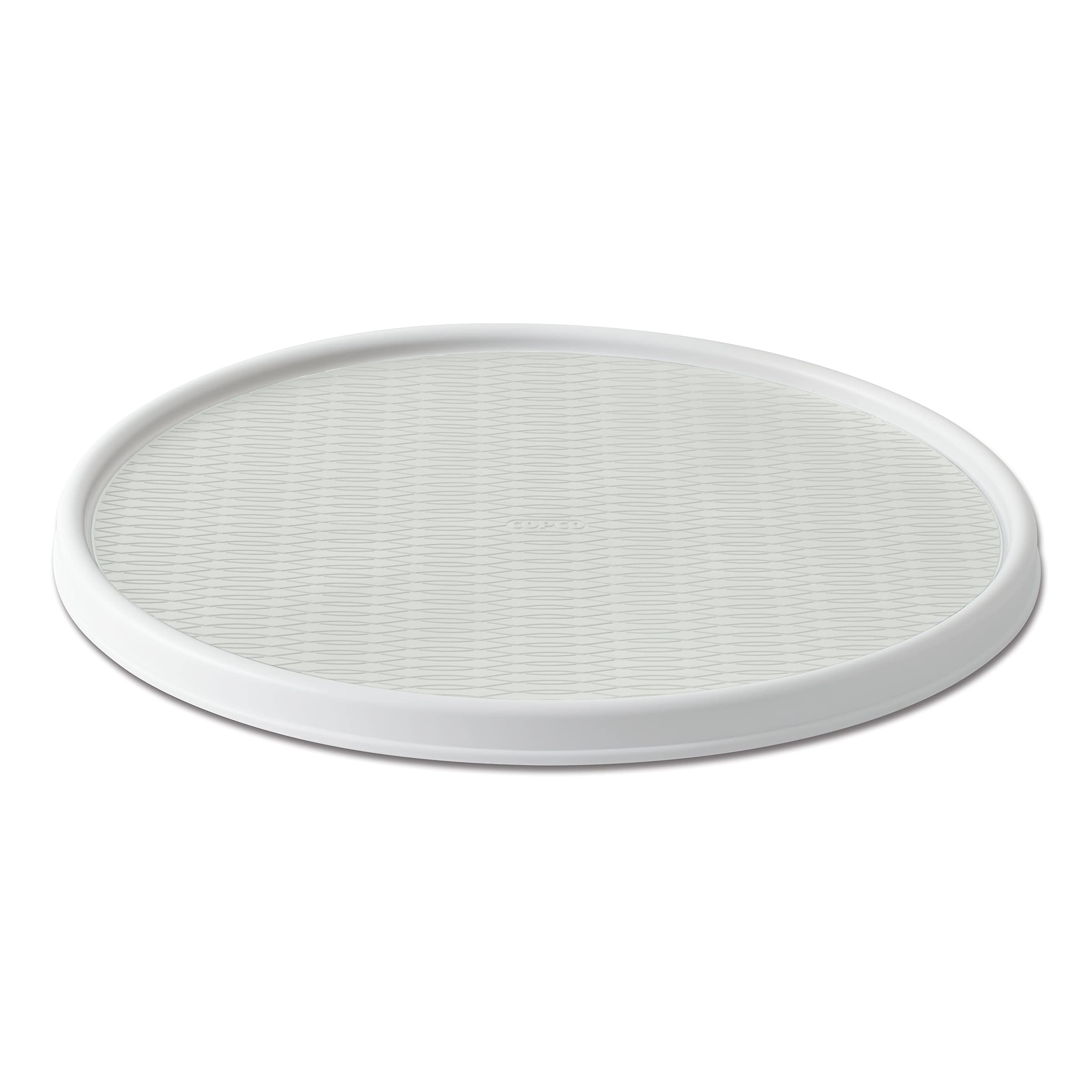 Copco Basics Non-Skid Lazy Susan for Under Sink and Cabinet Storage, 18 Inch, Crystalline