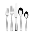 Mikasa Satin Loft 65-Piece Flatware Set, Service for 12, 18/10 Stainless Steel Silverware with Satin Finish, Includes Serving Utensils, Dishwasher Safe