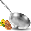 LOLYKITCH 8.5 Inch Stainless Steel Pan | Tri-Ply | PFOA & PTFE Free Skillet
