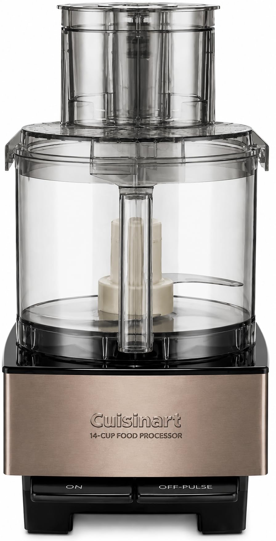 Cuisinart Food Processor 14-Cup Vegetable Chopper for Mincing, Dicing, Shredding, Puree & Kneading Dough, Umber Stainless Steel, DFP-14UMBY