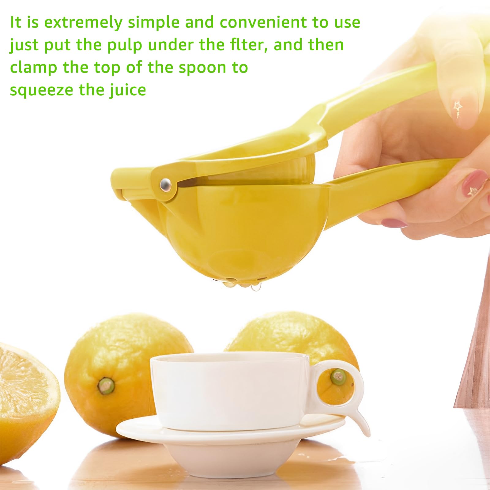 4 Pcs Lemon Squeezer Hand Press Aluminum Alloy Lime Squeezer Manual Citrus Juicer Multipurpose Lime Juicer for Kitchen Bar Restaurant