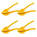 4 Pcs Lemon Squeezer Hand Press Aluminum Alloy Lime Squeezer Manual Citrus Juicer Multipurpose Lime Juicer for Kitchen Bar Restaurant