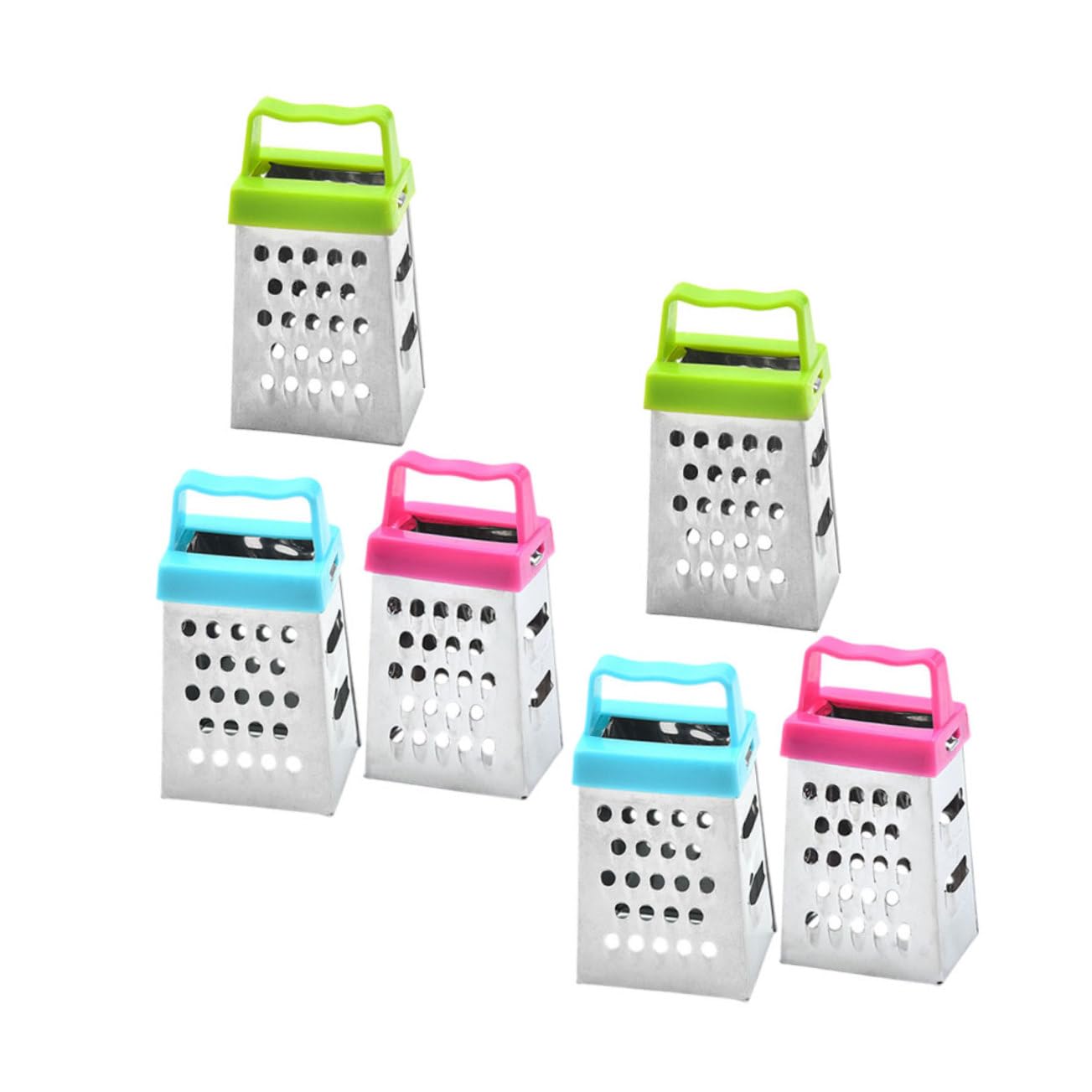 PRETYZOOM 18pcs Stainless Cheese Grater Fine Grater Slicer Vegetable Slicer Easy Peel
