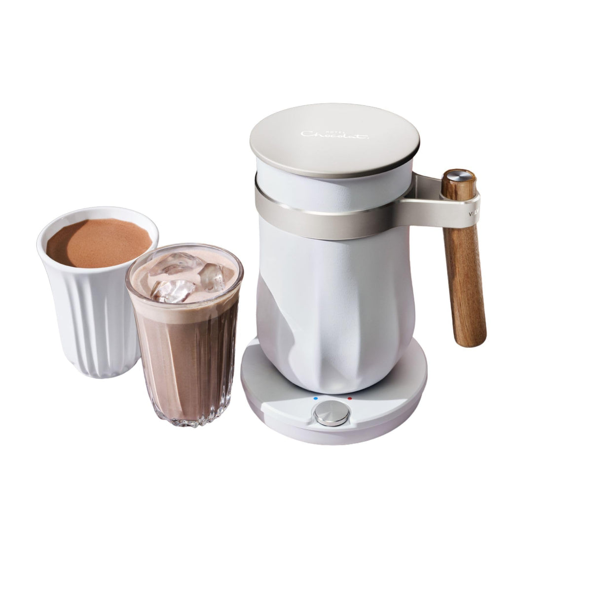 Hotel Chocolat Velvetiser Iced & Hot Chocolate Maker | Pewter Edition |