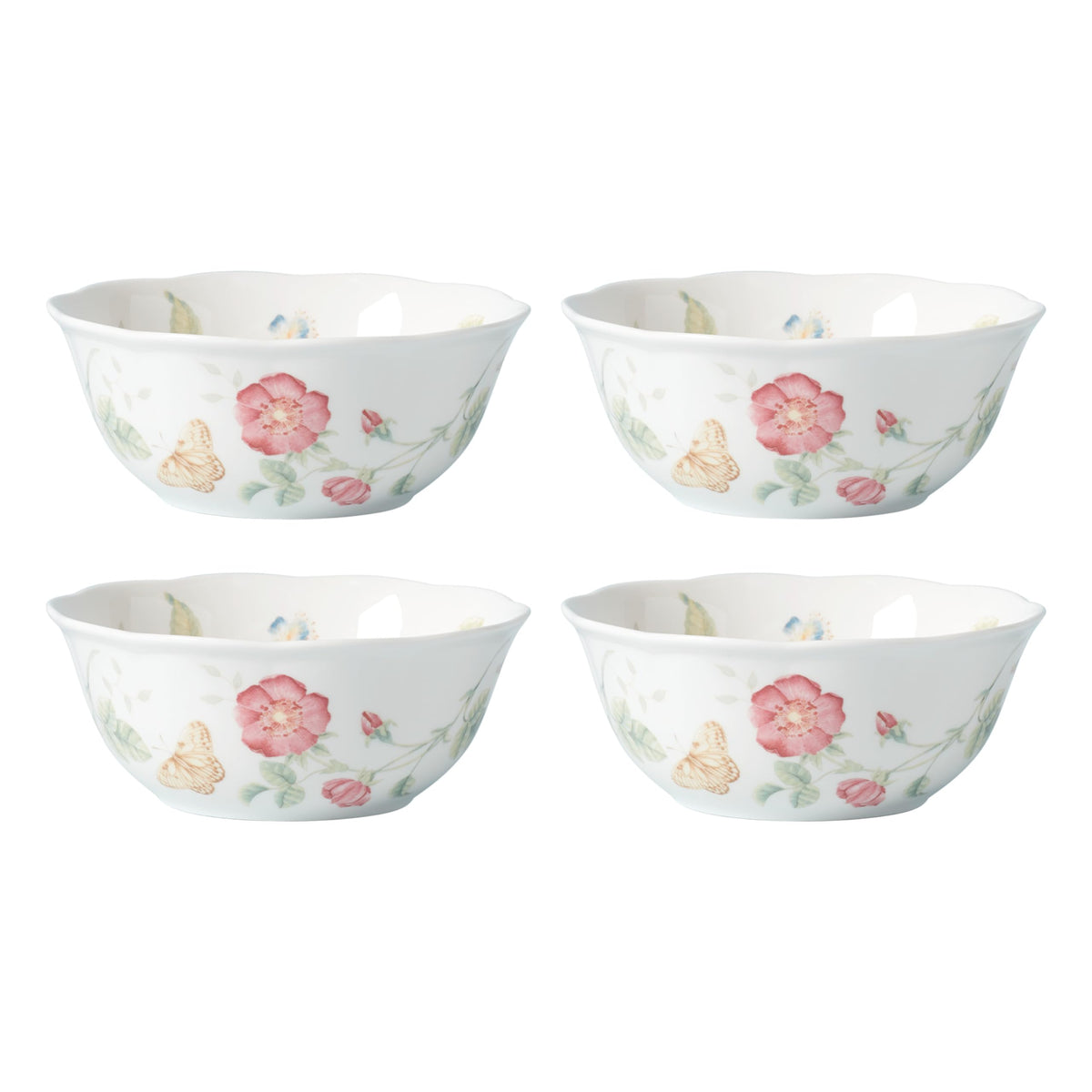 Lenox Butterfly Meadow Porcelain Mug Set for 4, 12oz